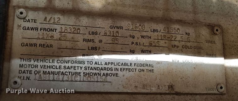 image for item JR9444 2012 Acro 8400  tank trailer