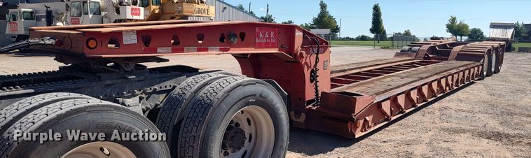 image for item LK9225 1999 Trail King  lowboy equipment trailer