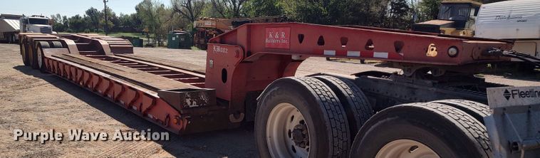 image for item LK9225 1999 Trail King  lowboy equipment trailer