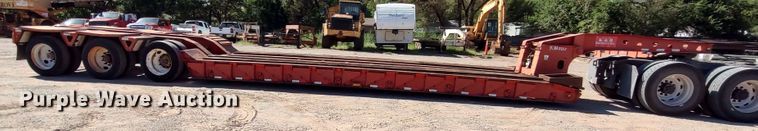 image for item LK9225 1999 Trail King  lowboy equipment trailer