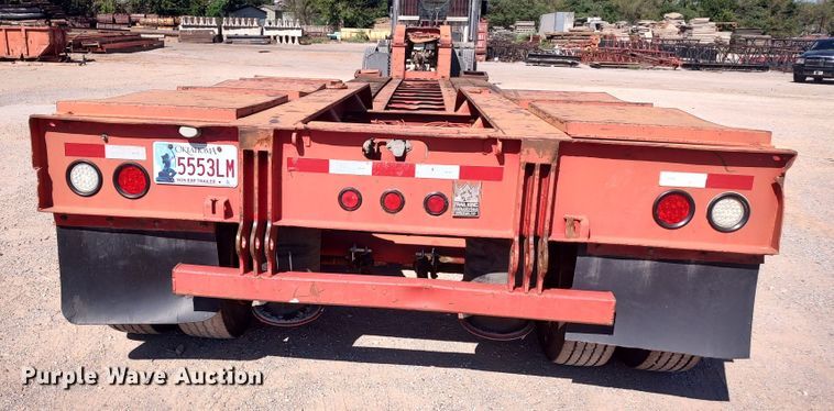 image for item LK9225 1999 Trail King  lowboy equipment trailer