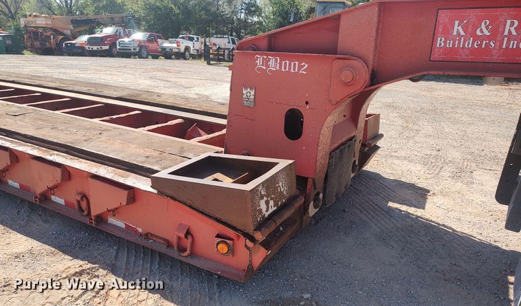 image for item LK9225 1999 Trail King  lowboy equipment trailer