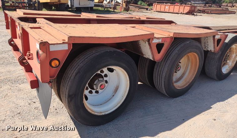 image for item LK9225 1999 Trail King  lowboy equipment trailer
