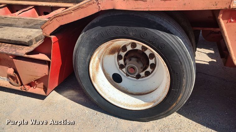 image for item LK9225 1999 Trail King  lowboy equipment trailer