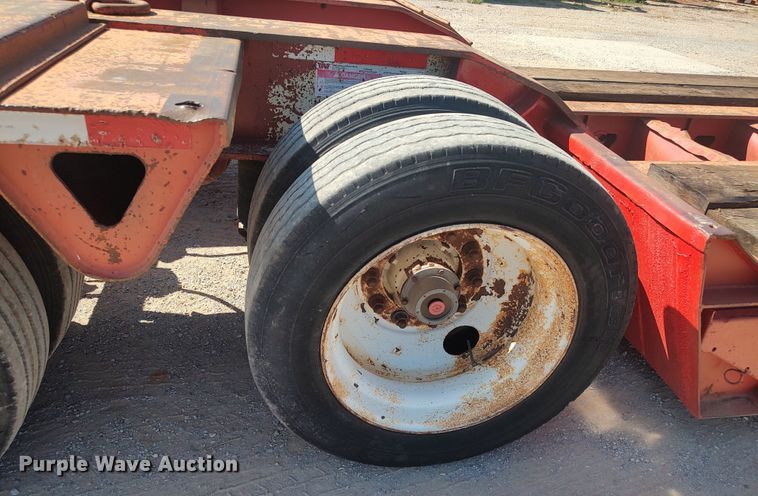 image for item LK9225 1999 Trail King  lowboy equipment trailer