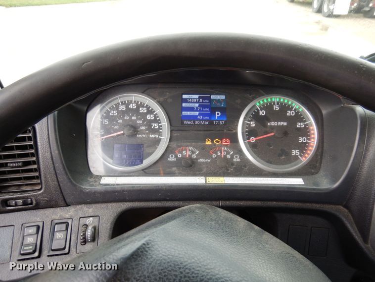 image for item MH9157 2012 Hino 268A  rollback truck