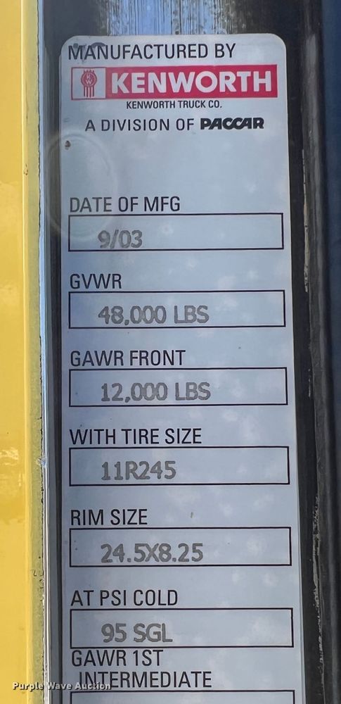 image for item MQ9783 2004 Kenworth W900  semi truck