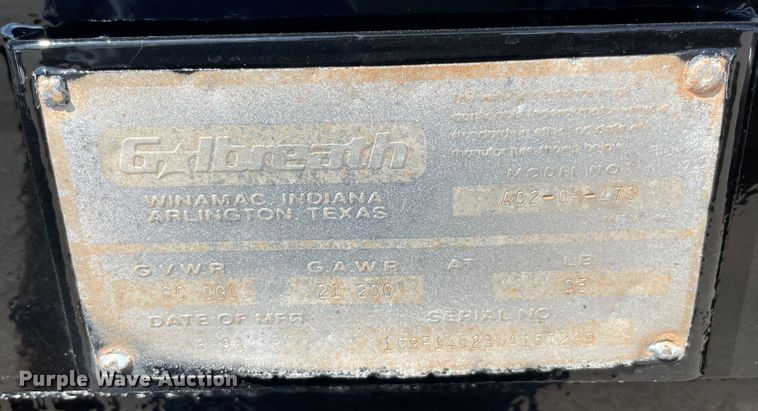 image for item MR9319 1998 Galbreath roll-off container trailer