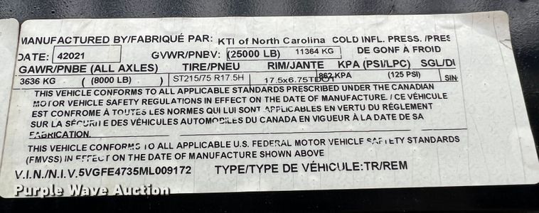 image for item MR9863 2021 Kaufman  car carrier