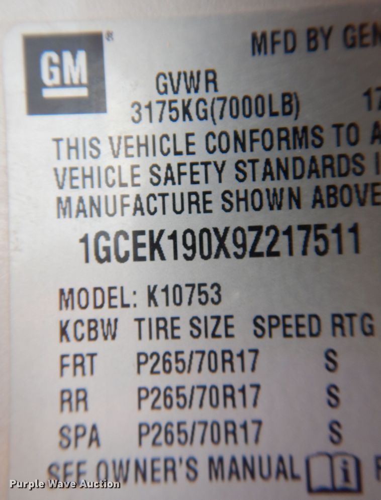 image for item DB7751 2009 Chevrolet Silverado 1500  Ext. Cab pickup truck