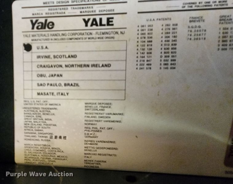 image for item DJ8998 2008 Yale ERP030  forklift