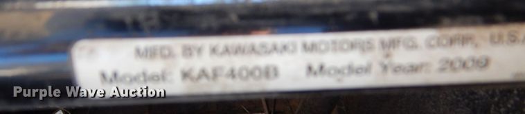 image for item DK7005 2009 Kawasaki Mule  utility vehicle