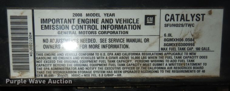 image for item DM3151 2008 GMC W4500  flatbed truck