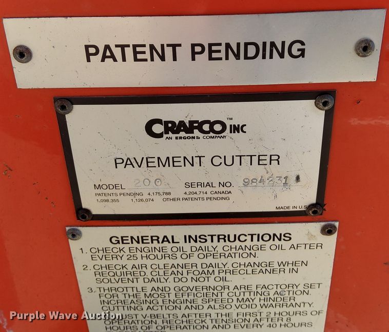 image for item DN6858 Crafco 200  crack router