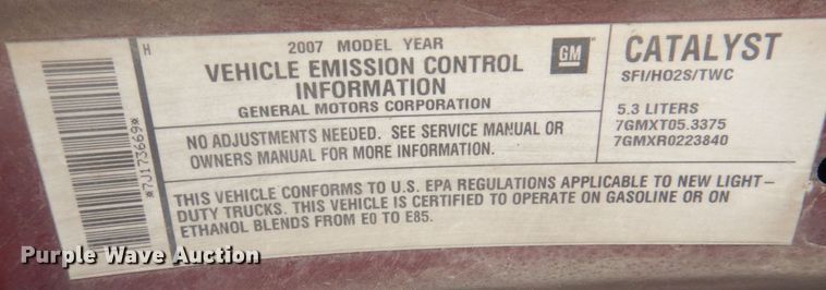 image for item DP0335 2007 GMC Yukon XL  SUV