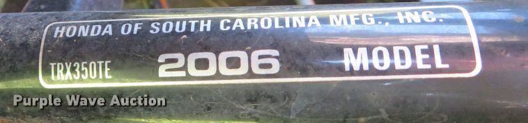 image for item DR0126 2006 Honda Rancher ES  ATV