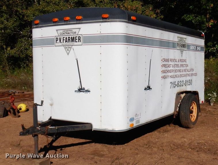 image for item DR0548 1993 United Express Line  enclosed cargo trailer