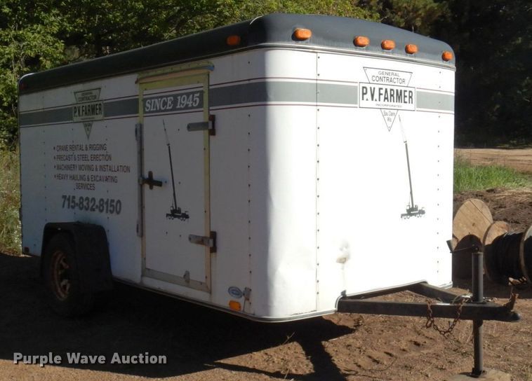 image for item DR0548 1993 United Express Line  enclosed cargo trailer