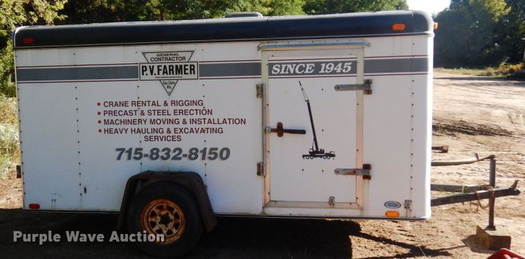 image for item DR0548 1993 United Express Line  enclosed cargo trailer