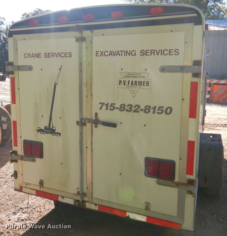 image for item DR0548 1993 United Express Line  enclosed cargo trailer