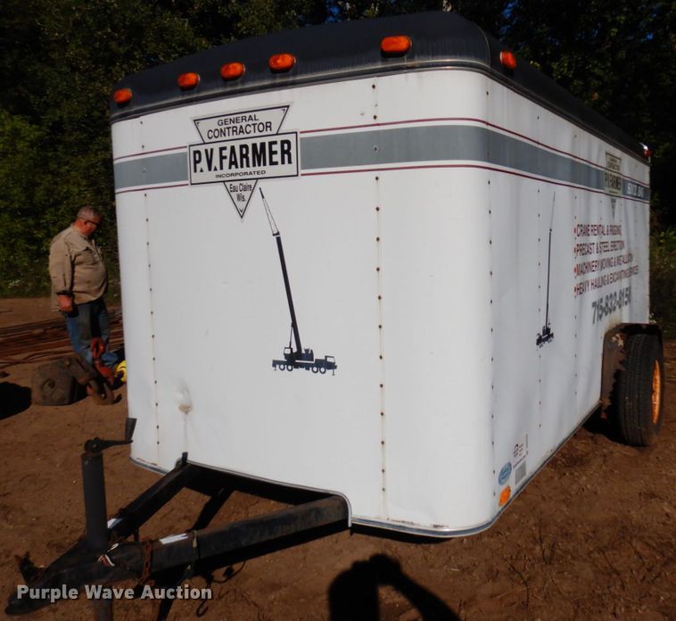 image for item DR0548 1993 United Express Line  enclosed cargo trailer