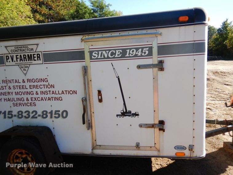 image for item DR0548 1993 United Express Line  enclosed cargo trailer