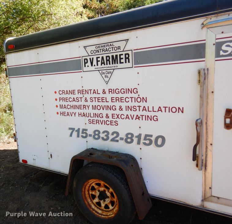 image for item DR0548 1993 United Express Line  enclosed cargo trailer