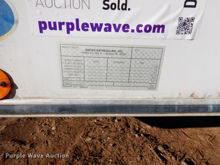 image for item DR0548 1993 United Express Line  enclosed cargo trailer