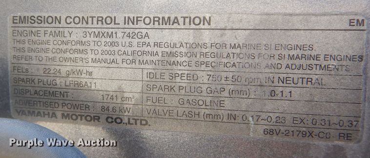 image for item DS6273 2003 Hydra-Sports 180CC  boat