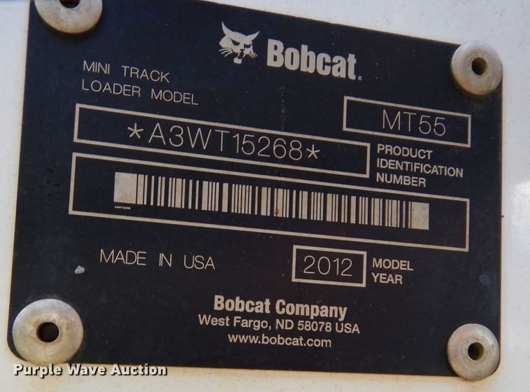 image for item DS6277 2012 Bobcat T55  compact utility loader