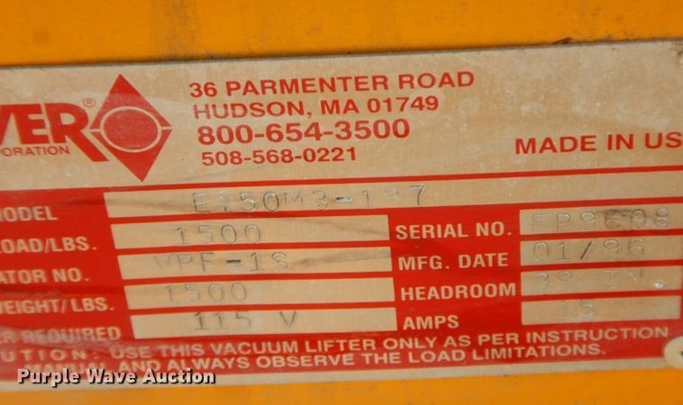 image for item HF9366 Anver Vac-Pack VPF-1S  vacuum generator