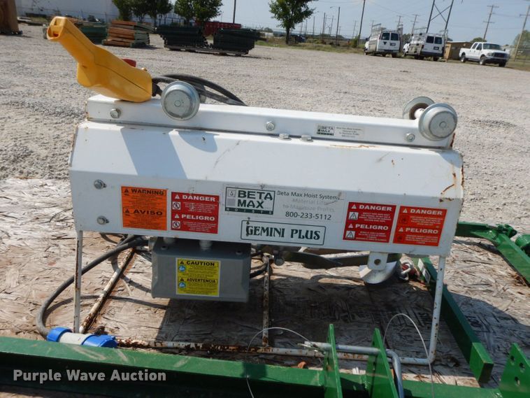 image for item HF9368 Beta Max Gemini Plus  hoist system