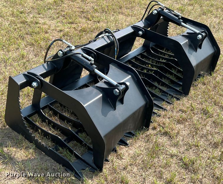 image for item IA9176 80" W skid steer rock grapple bucket
