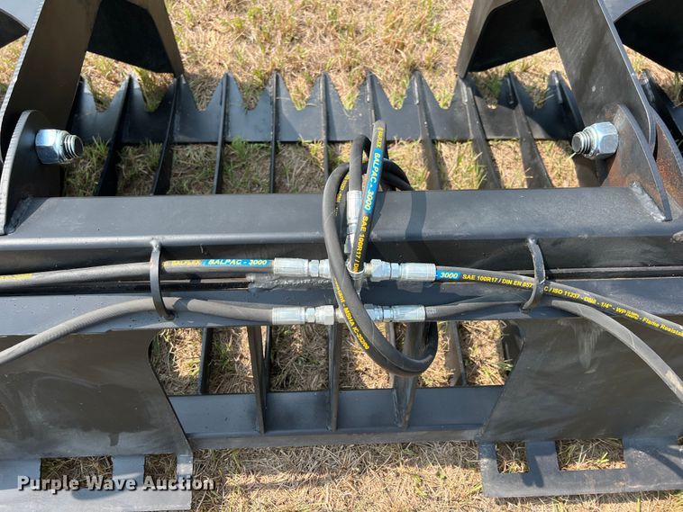 image for item IA9176 80" W skid steer rock grapple bucket