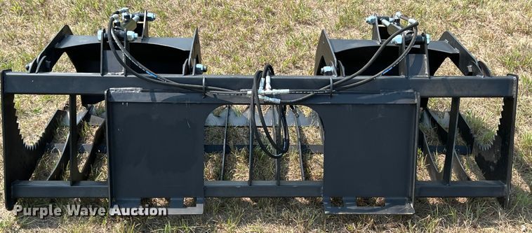 image for item IA9177 74" W skid steer rock grapple bucket