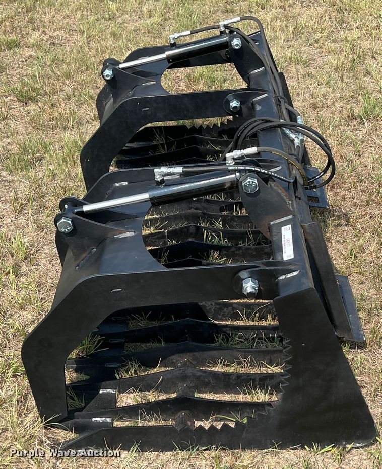 image for item IA9177 74" W skid steer rock grapple bucket