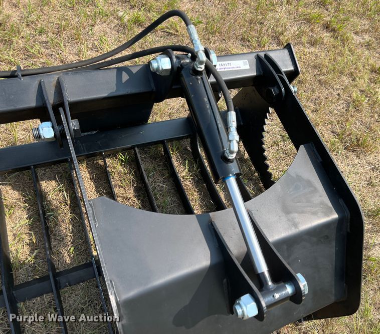 image for item IA9177 74" W skid steer rock grapple bucket