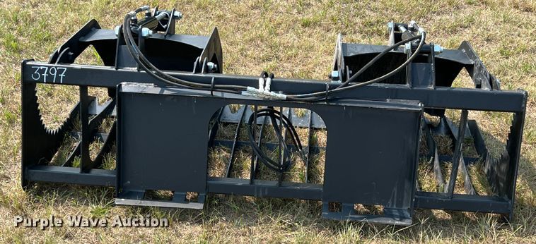 image for item IA9178 74" W skid steer rock grapple bucket