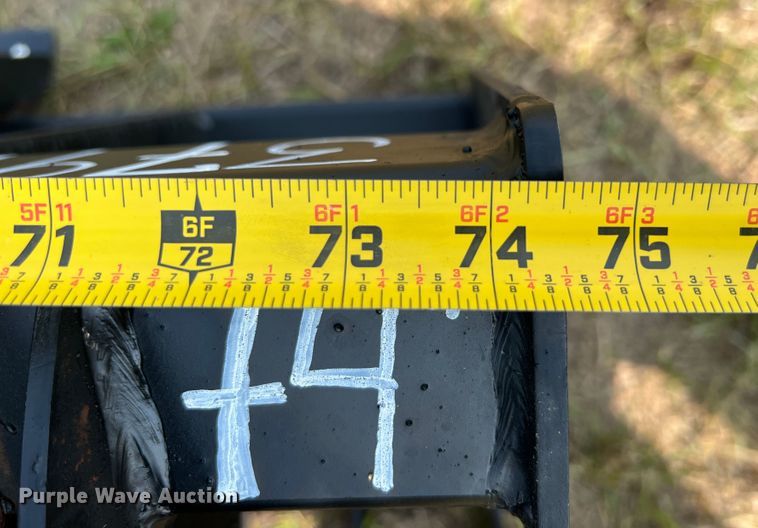 image for item IA9178 74" W skid steer rock grapple bucket