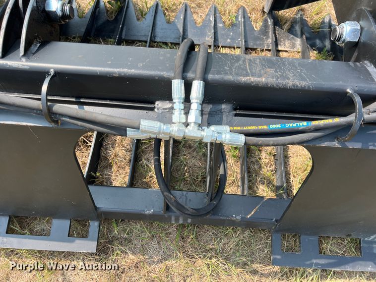image for item IA9178 74" W skid steer rock grapple bucket