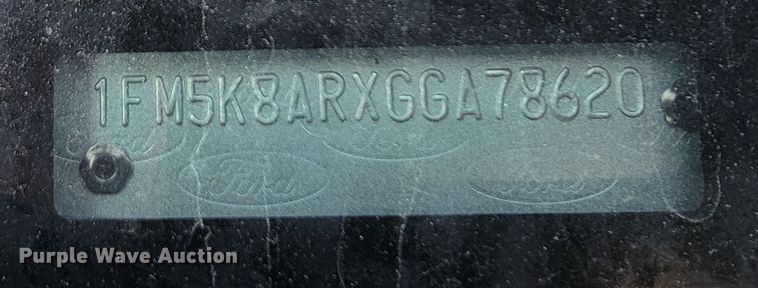 image for item JC9598 2016 Ford Explorer Police Interceptor  SUV