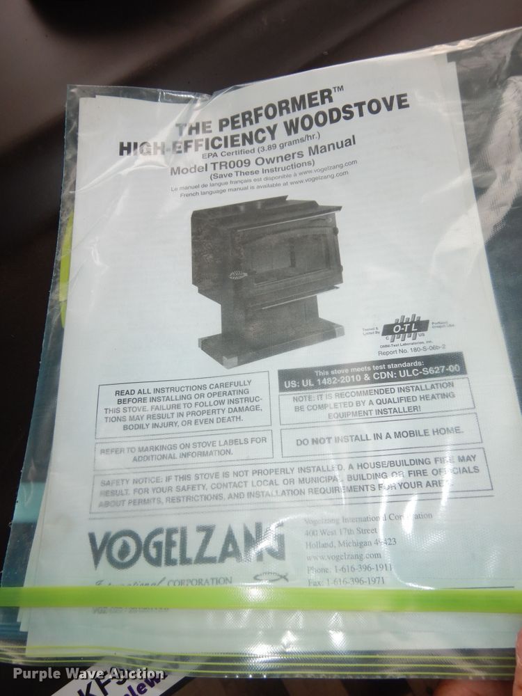 image for item KF9432 The Performer TR009 woodstove