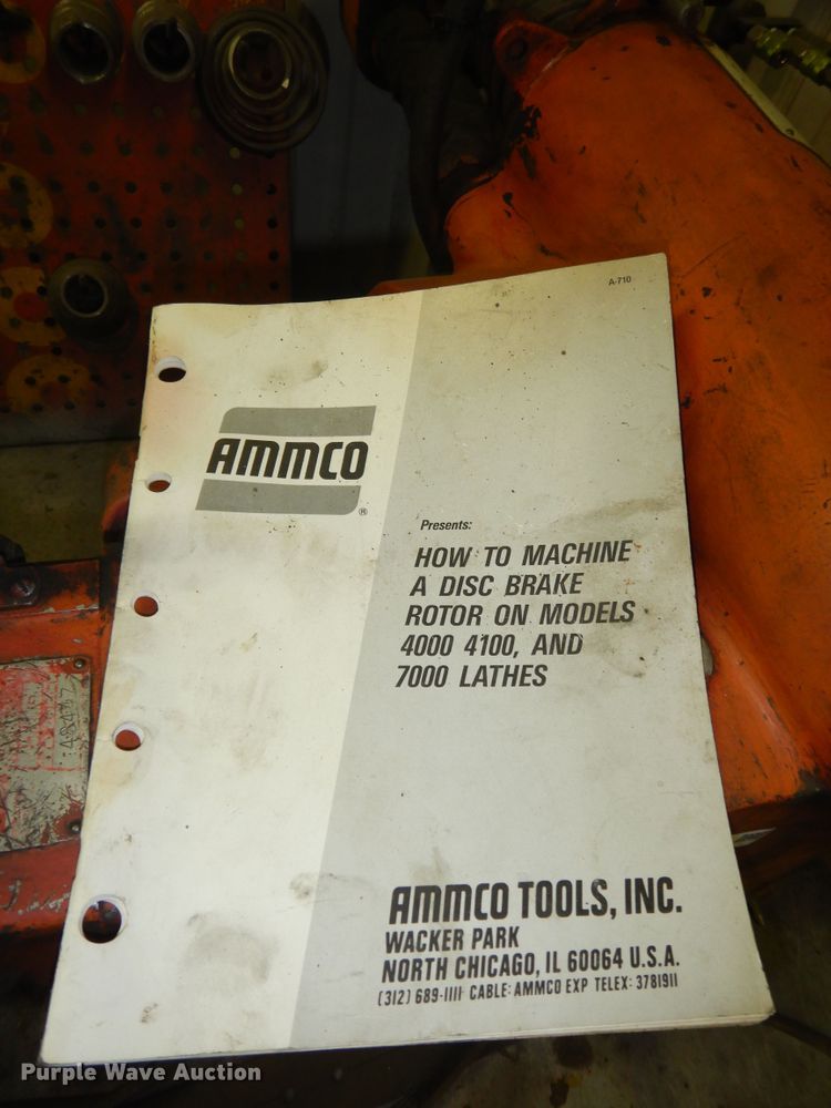 image for item KF9439 Ammco  disc brake rotor lathe