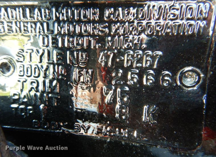 image for item KP9438 1947 Cadillac Series 62  convertible