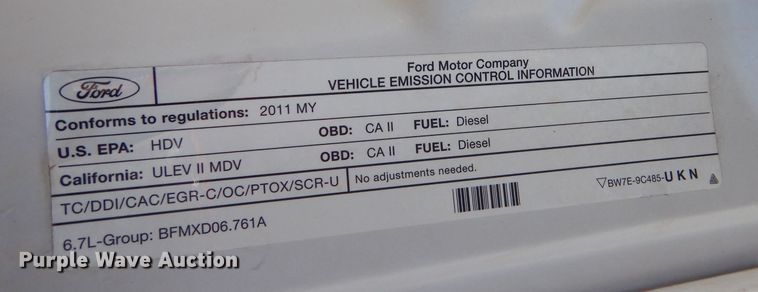 image for item LB9970 2011 Ford F250 Super Duty XL  SuperCab pickup truck