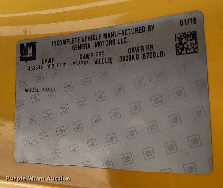 image for item LK9278 2016 Chevrolet Silverado 3500HD  utility bed pickup truck