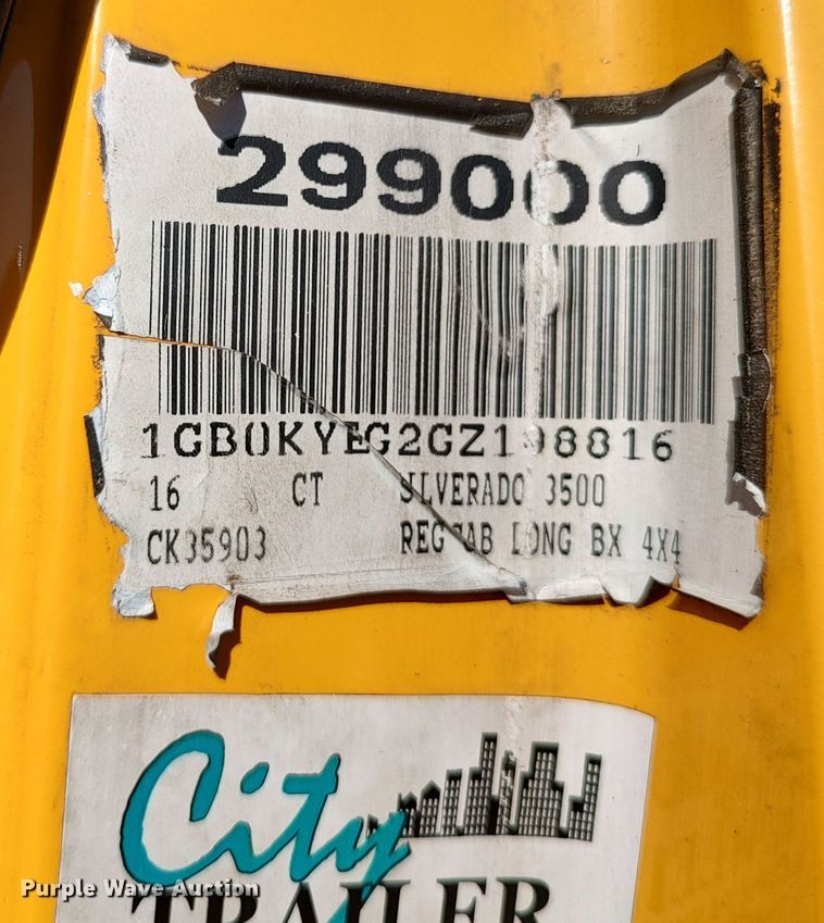 image for item LK9278 2016 Chevrolet Silverado 3500HD  utility bed pickup truck