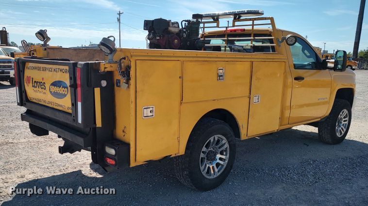 image for item LK9780 2015 Chevrolet Silverado 3500HD  utility bed pickup truck