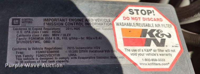 image for item LK9783 2015 Chevrolet Silverado 3500HD  utility bed pickup truck