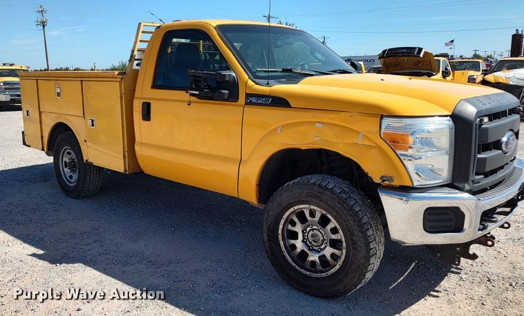 image for item LK9785 2014 Ford F350 Super Duty  utility bed pickup truck